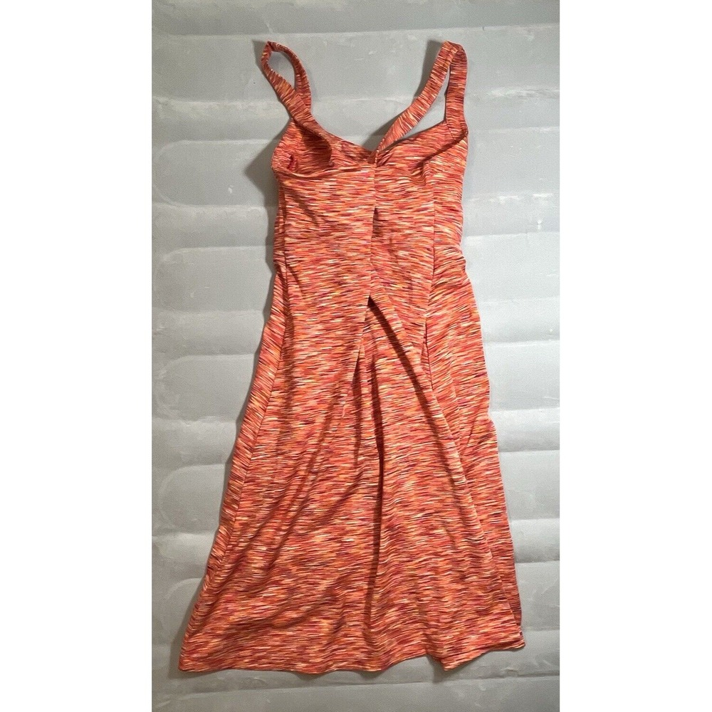 Mondetta activewear criss-cross strap‎ tank dress medium red orange shelf bra - Picture 6 of 13
